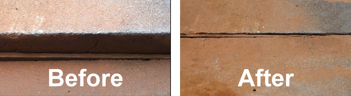 Slab Before and After