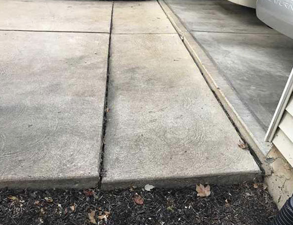 Uneven Driveway